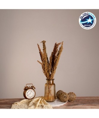 GloboStar® CURLYDOCK 36541 Αποξηραμένο Φυτό Αγριολάπαθο - Μπουκέτο Διακοσμητικών Κλαδιών Μπεζ - Καφέ Υ60cm - Σετ 8 τμχ